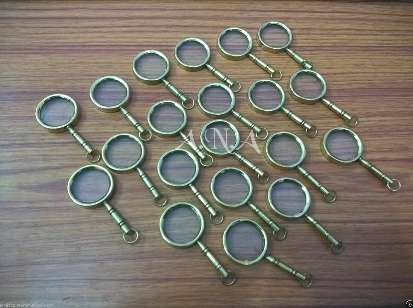 Lot Of 20 Pcs Brass Vintage Magnifier Key chain Collectible Magnifying Key Ring  Без бренда - фотография #6