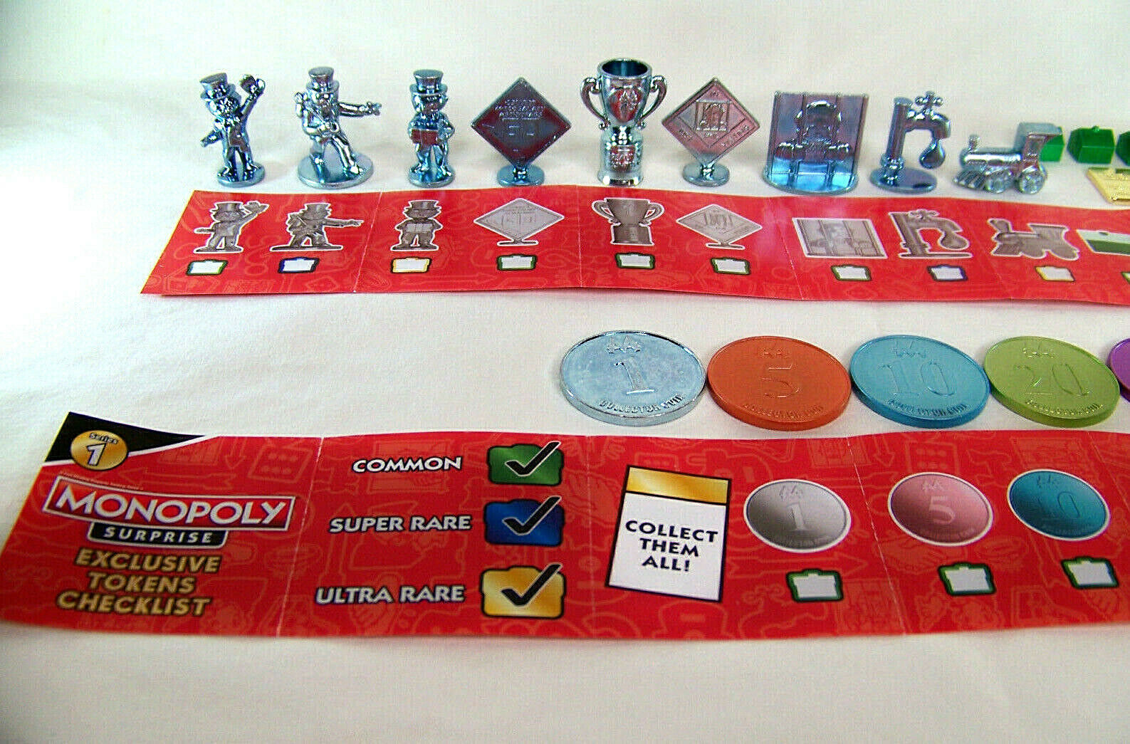 Monopoly Surprise Exclusive Collectible Collectors Tokens Complete Set Series 1 Hasbro 00431 - фотография #8