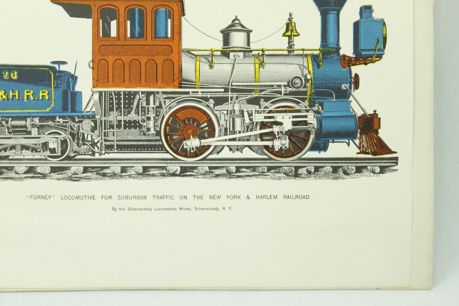 Vintage Train Print Illustrations Forney Double-Truck Locomotive Railroad Lot Без бренда - фотография #6