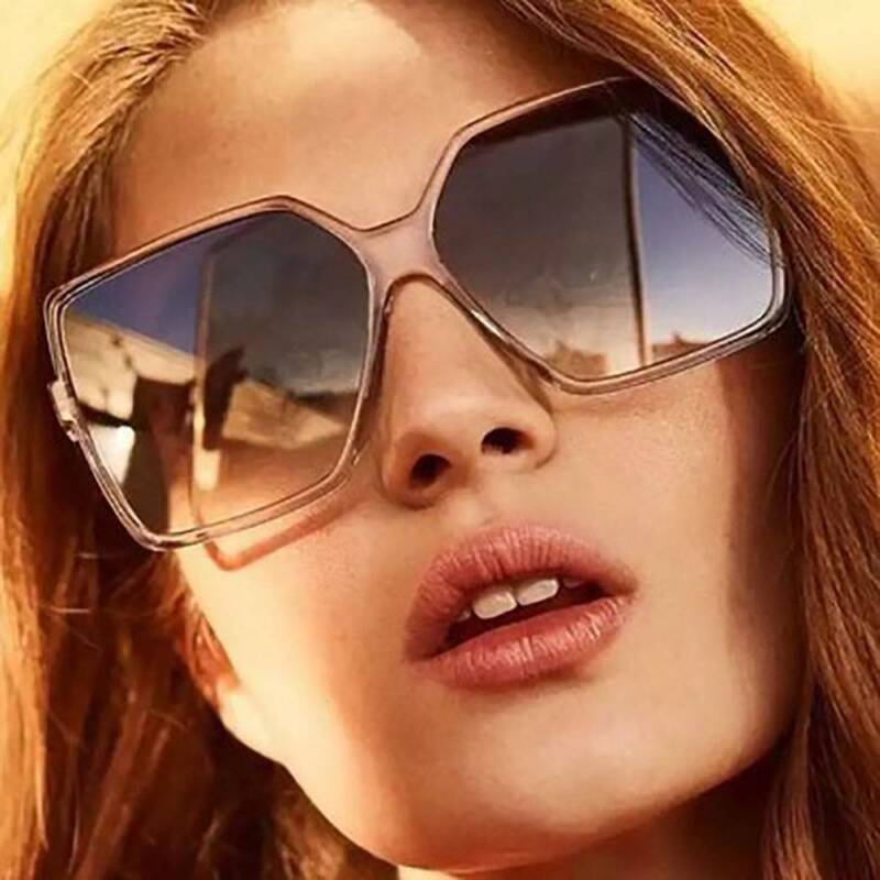 2022 Oversized Square Sunglasses Women Driving Outdoor Glasses Eyewear UV400 New Unbranded Does not apply - фотография #7