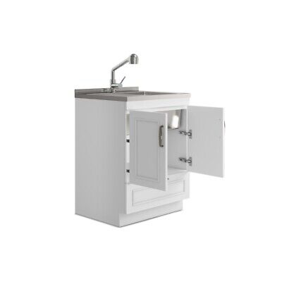 Simpli Home Cardinal Transitional 28"Laundry Cabinet Faucet Stainless Steel Sink Без бренда AXCLDYCAR28-SS - фотография #4