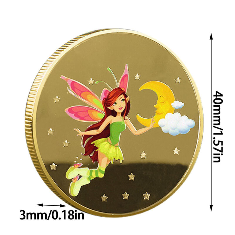 New Tooth Fairy Coin Sturdy Tooth Flower Fairy Commemorative Coin For Girls Gift Unbranded - фотография #2