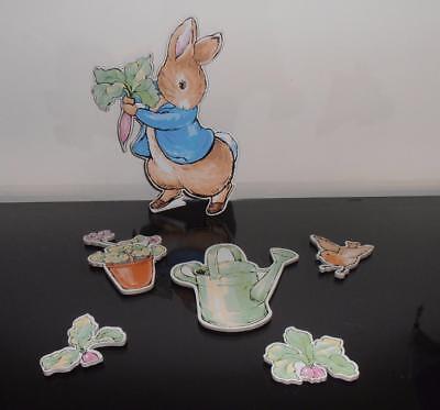 Peter Rabbit Figurine Made in Scotland & set of wall hangings Cute Nursery Decor Borders - фотография #8