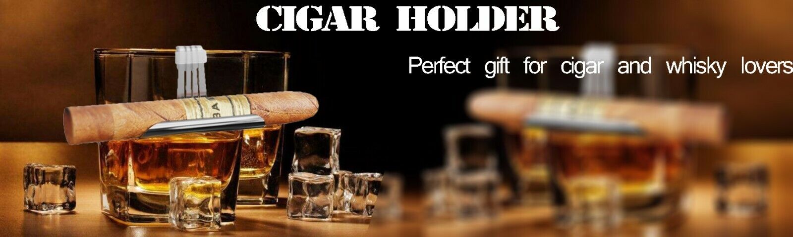 2pcs Clip-on Cigar Glass Holder Whisky Glass Rest Gift for Cigar Whiskey Lovers Без бренда - фотография #9