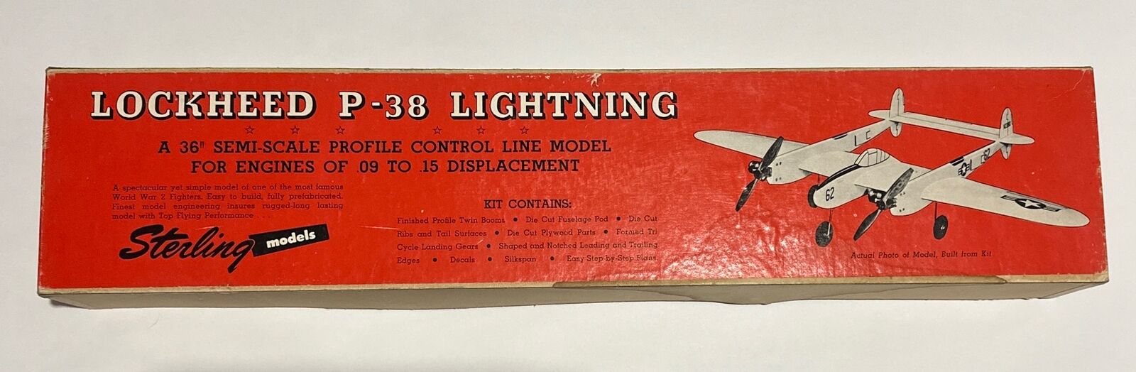 Sterling Models Lockheed P-38 Lightning Kit Complete ￼ STERLING