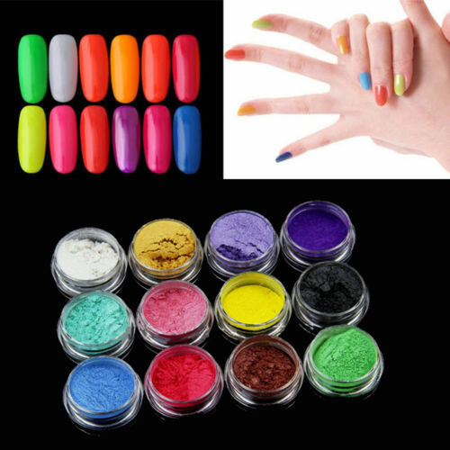 12Box Natural Mica Pigment Powder Fit Soap Cosmetics Resin Nail Colorant Dye HQ Unbranded Does Not Apply - фотография #9