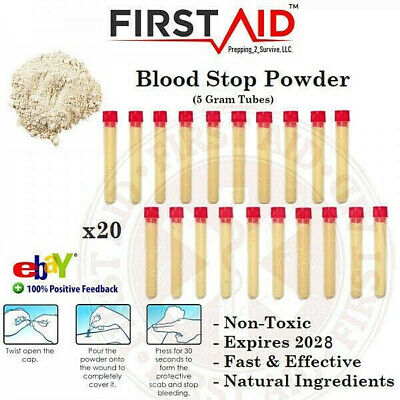 First Aid Blood Clot Powder - Organic Plant Based Wound Seal - IFAK EMT Medic First Aid does not apply