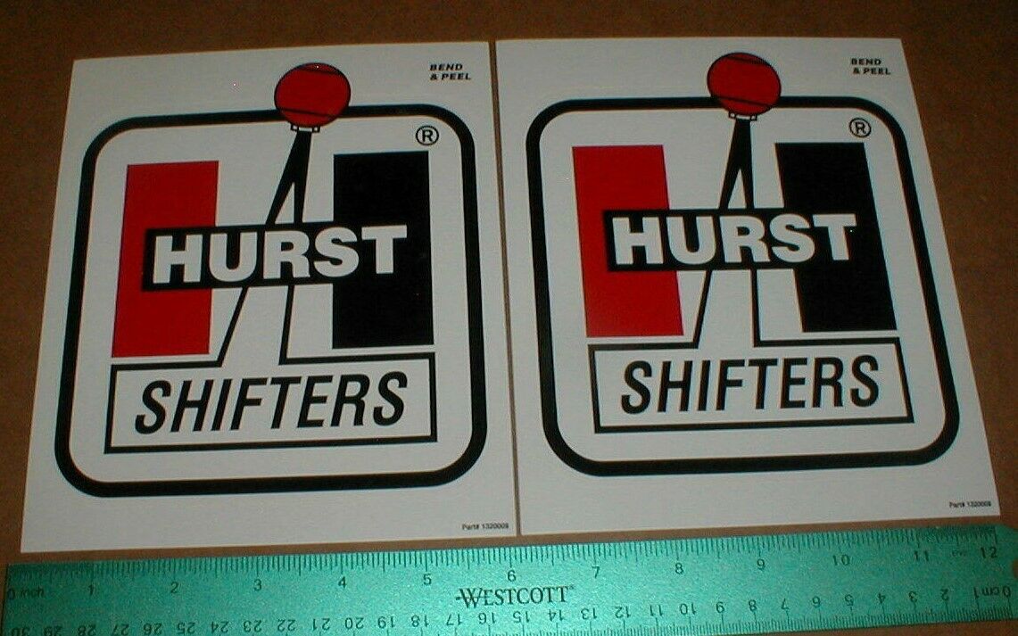 Hurst Shifter NOS new Hot Rod Nascar drag Racing decal Sticker lot Large 6.5"  Без бренда