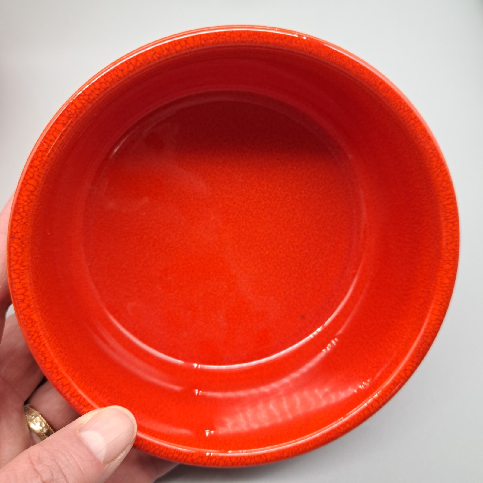 Vintage Red Cereal/Soup Bowl 5 1/4” W. Germany Waechtersbach Lot of 4 Waechtersbach - фотография #5