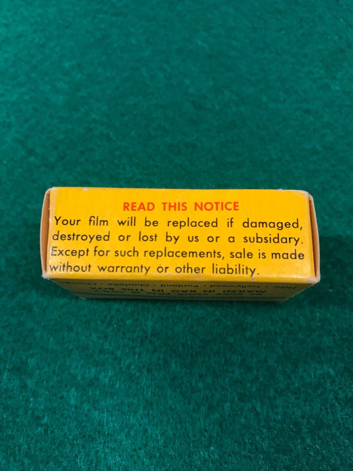 Vintage KODAK Film Prepaid Processing Mailer - 20 Exp. - Kodachrome and others Film Equipment Film Equipment - фотография #4