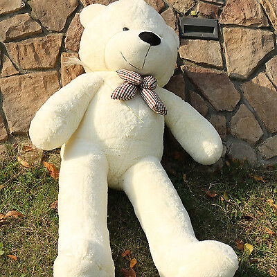 Joyfay 63in 160cm White Giant Teddy Bear Plush Toy Birthday Valentine Gift Joyfay JFTOY00068 - фотография #7