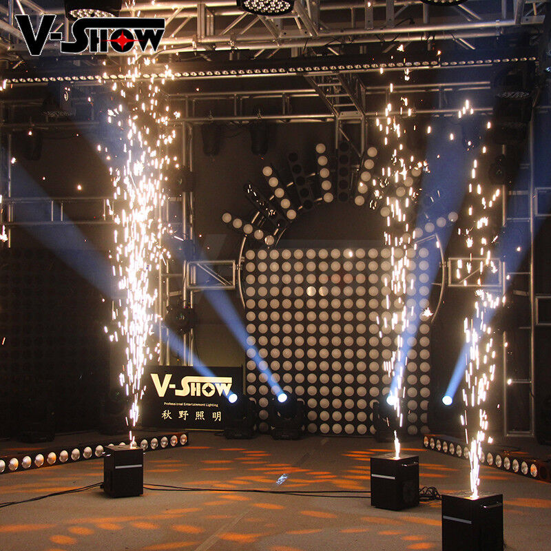 V-Show 2PCS 650W Mini Cold Spark Firework Machine Stage Effect With Case+10 Bags V-SHOW Does Not Apply - фотография #7