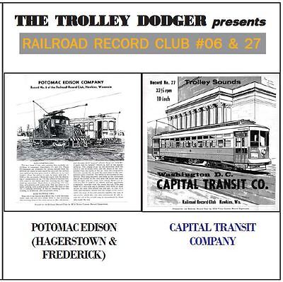 Maryland & Washington DC Trolley Audio on CD - Railroad Record Club #06 & 27 Без бренда