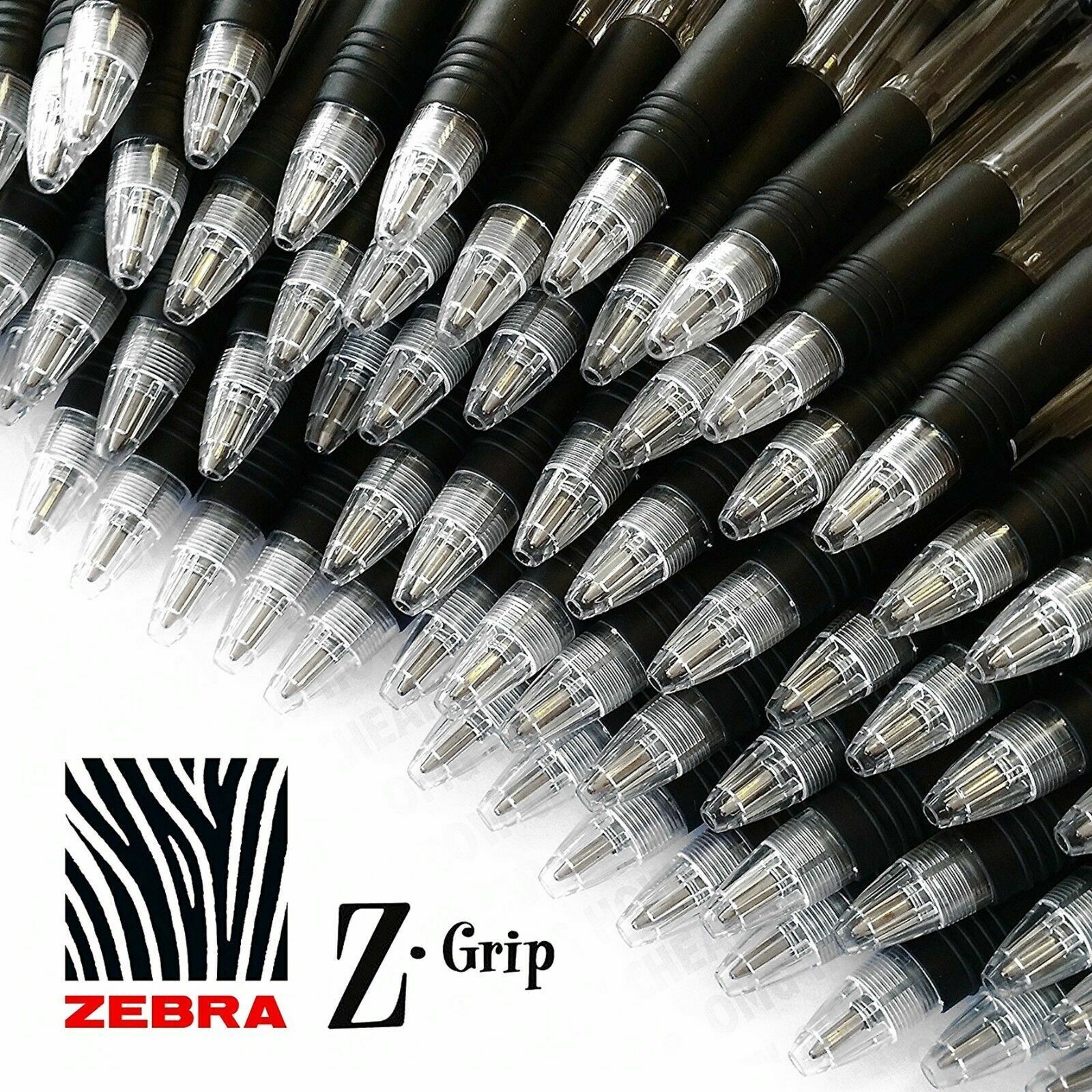 Zebra Z-Grip Retractable Ballpoint Pen Medium Point 1.0 mm Black Ink 40 Pack Zebra ZEB12221