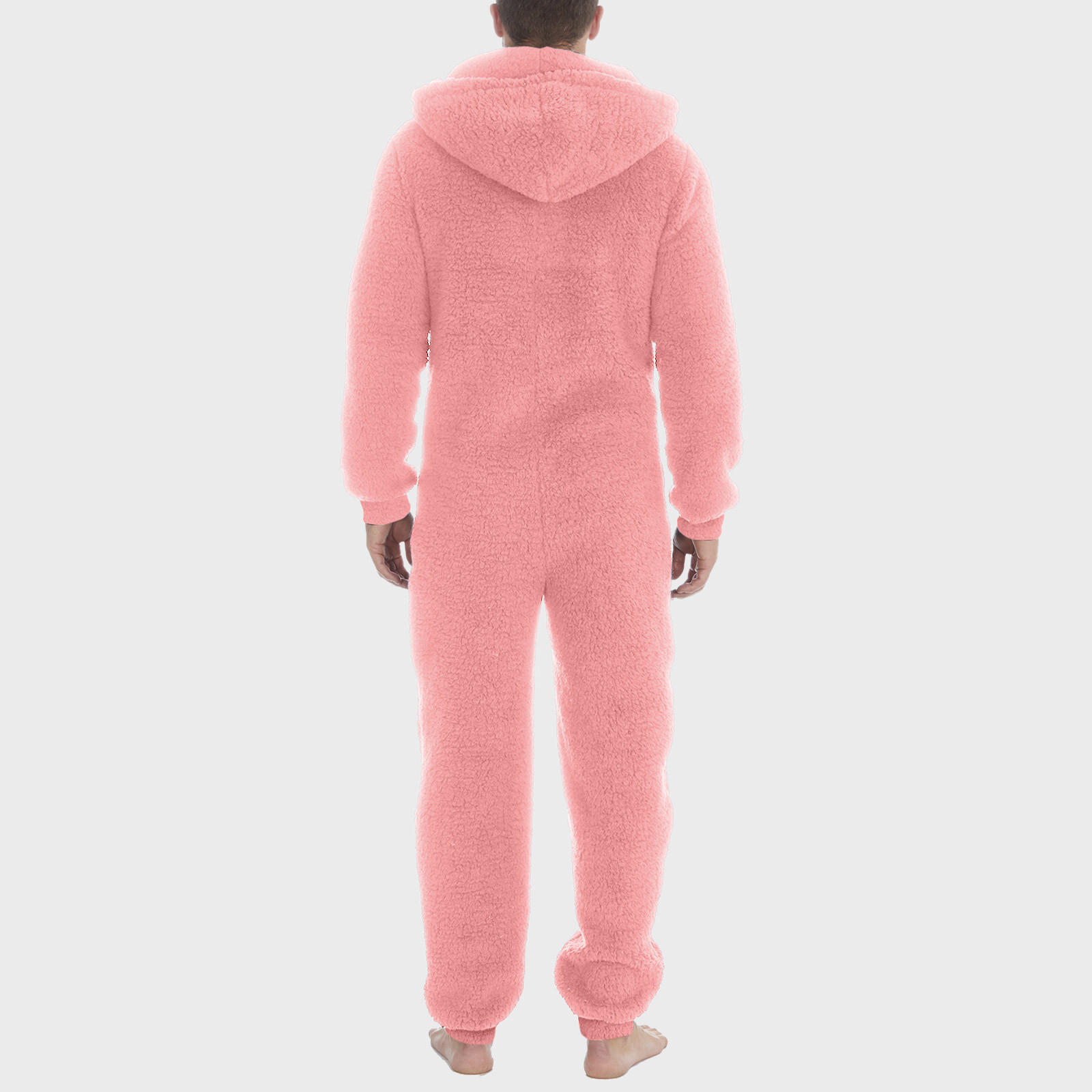 Men Artificial Wool Long Sleeve Pajamas Casual Jumpsuit Pants for Men Formal Unbranded Does Not Apply - фотография #24