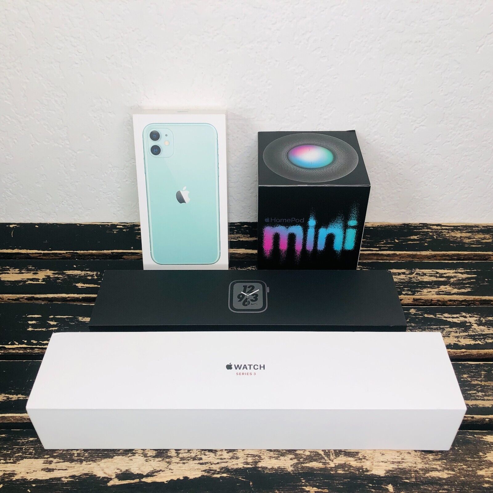 Apple iPhone 11 Watch Empty Box Cell Phone Gift Prank Bundle 4 Empty Box Only Apple