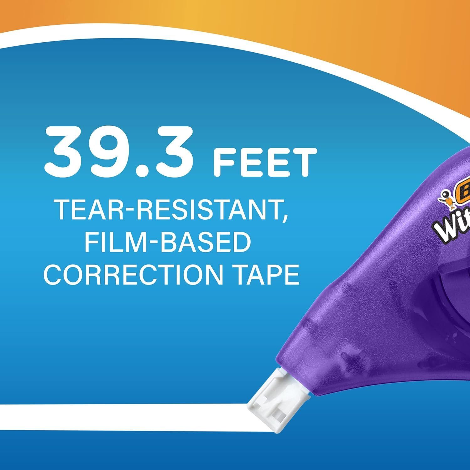 BIC Wite-Out Brand EZ Correct Correction Tape, 2 Count (Pack of 1), White  BIC WOTAPP21 - фотография #6