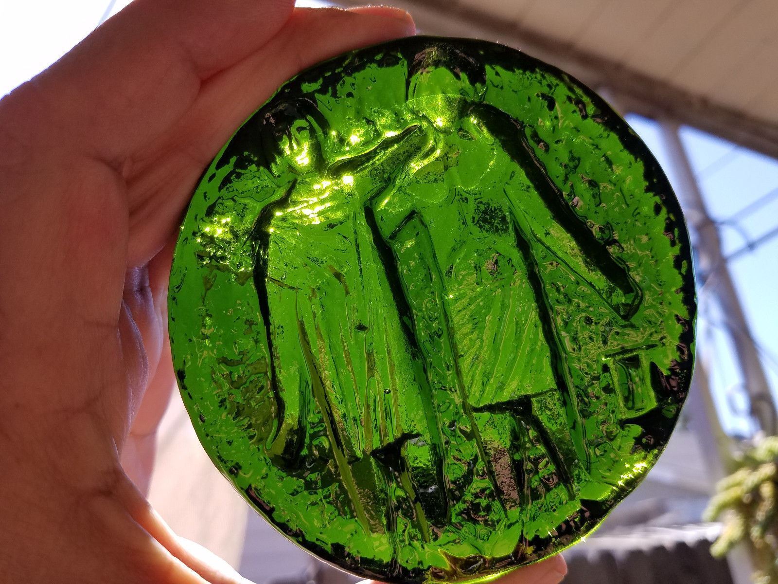 Green BLENKO Handcraft Art Glass Paperweights Lot Of 6 Без бренда - фотография #7