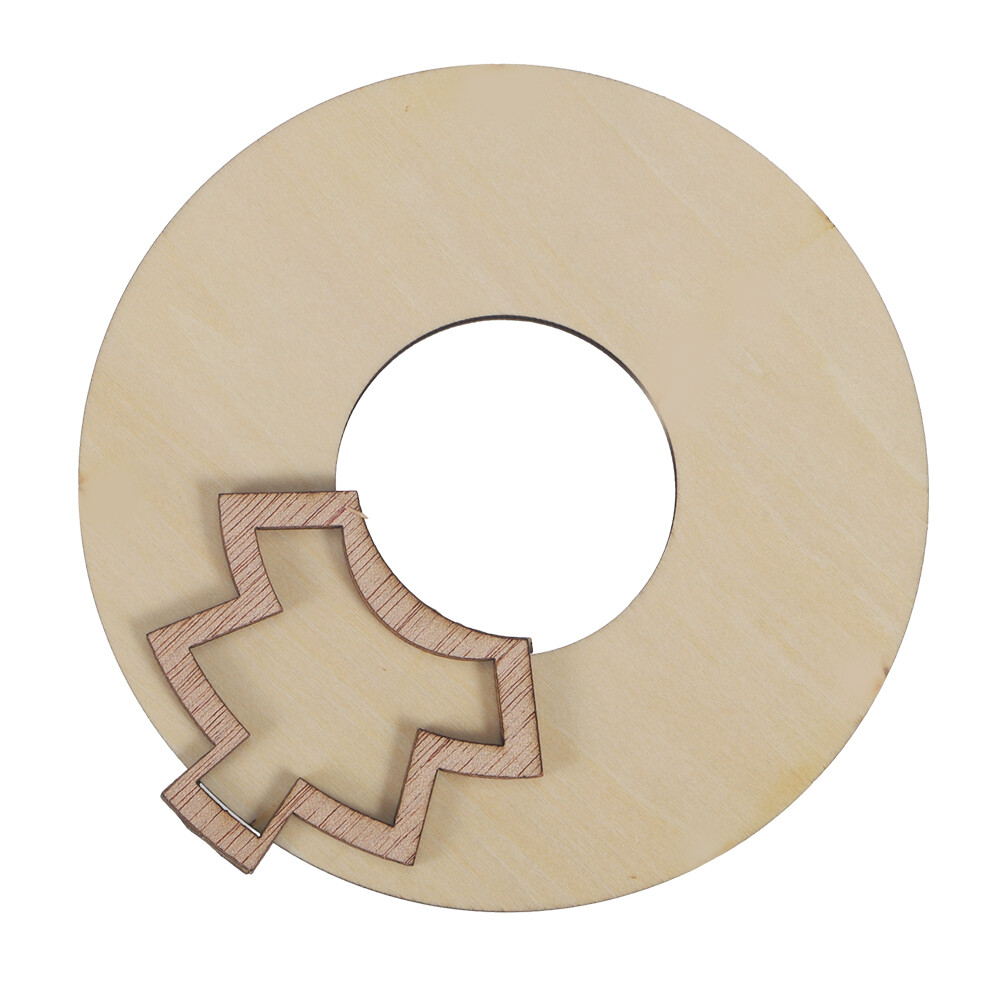 Wooden Melody Tool,Circular Wooden Wheel Musical Educational Tools 4.7*4.7*0.5" Unbranded Does Not Apply - фотография #11