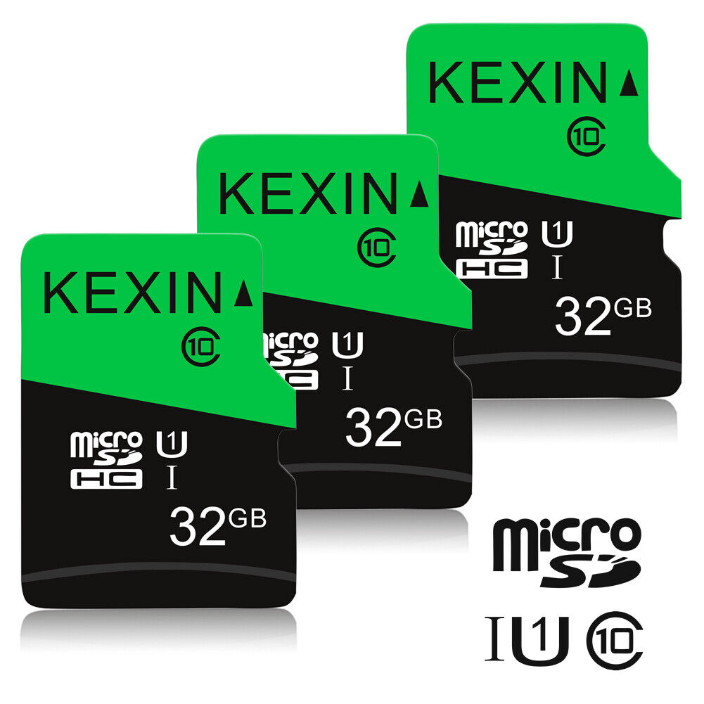 3Pack 32GB Micro SD TF Card SDHC Class 10 Flash Memory Card For Phone Camera Kexin - фотография #3