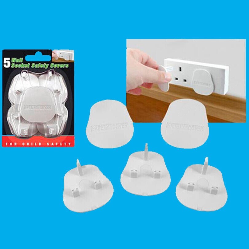 25x UK Mains Wall Socket Safety Protection Cover Baby Infant Toddler Child Proof Unbranded SWS1PKX200