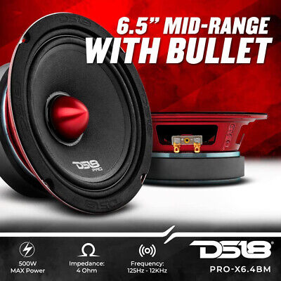 2 DS18 PRO-X6.4BM 500W Max 6.5" Midrange Speakers Loudspeaker With Bullet 4 Ohm DS18 PROX64BM - фотография #7