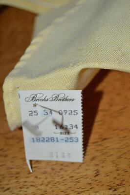 NWT 1950s USA Brooks Brothers Makers Brooksweave 16.5 34 yellow OCBD shirt Brooks Brothers Makers - фотография #4