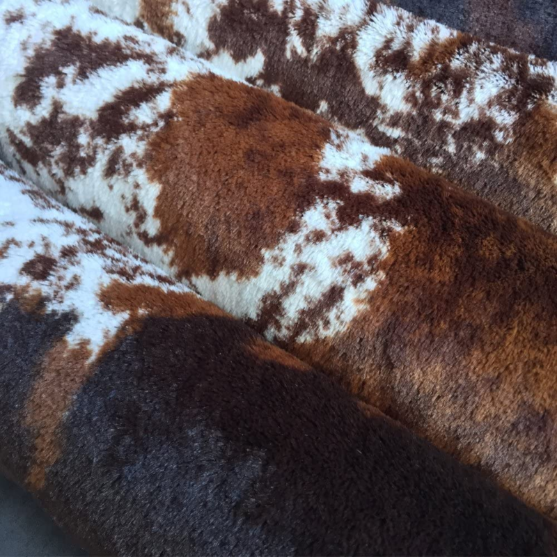 Natural Pattern Tricolor Faux Cowhide Rug Large,4.6Ft X 6.6Ft Cow Skin Rug for B Does not apply - фотография #6