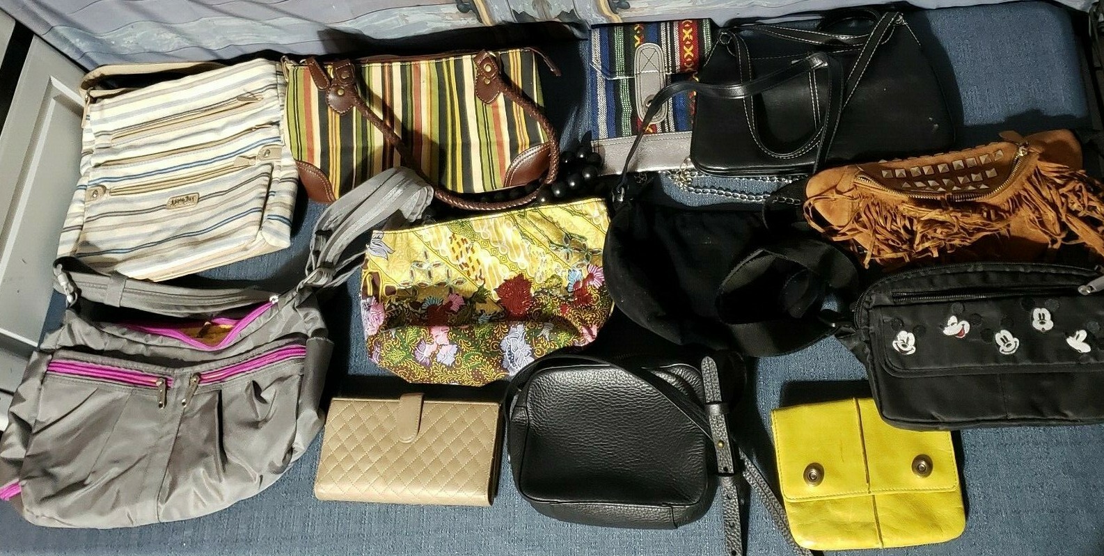Lot of 23 Purses Handbags Bag Wallets Fanny Roxy Relic Tyler Rodan Madden Girl Various Brands - фотография #7