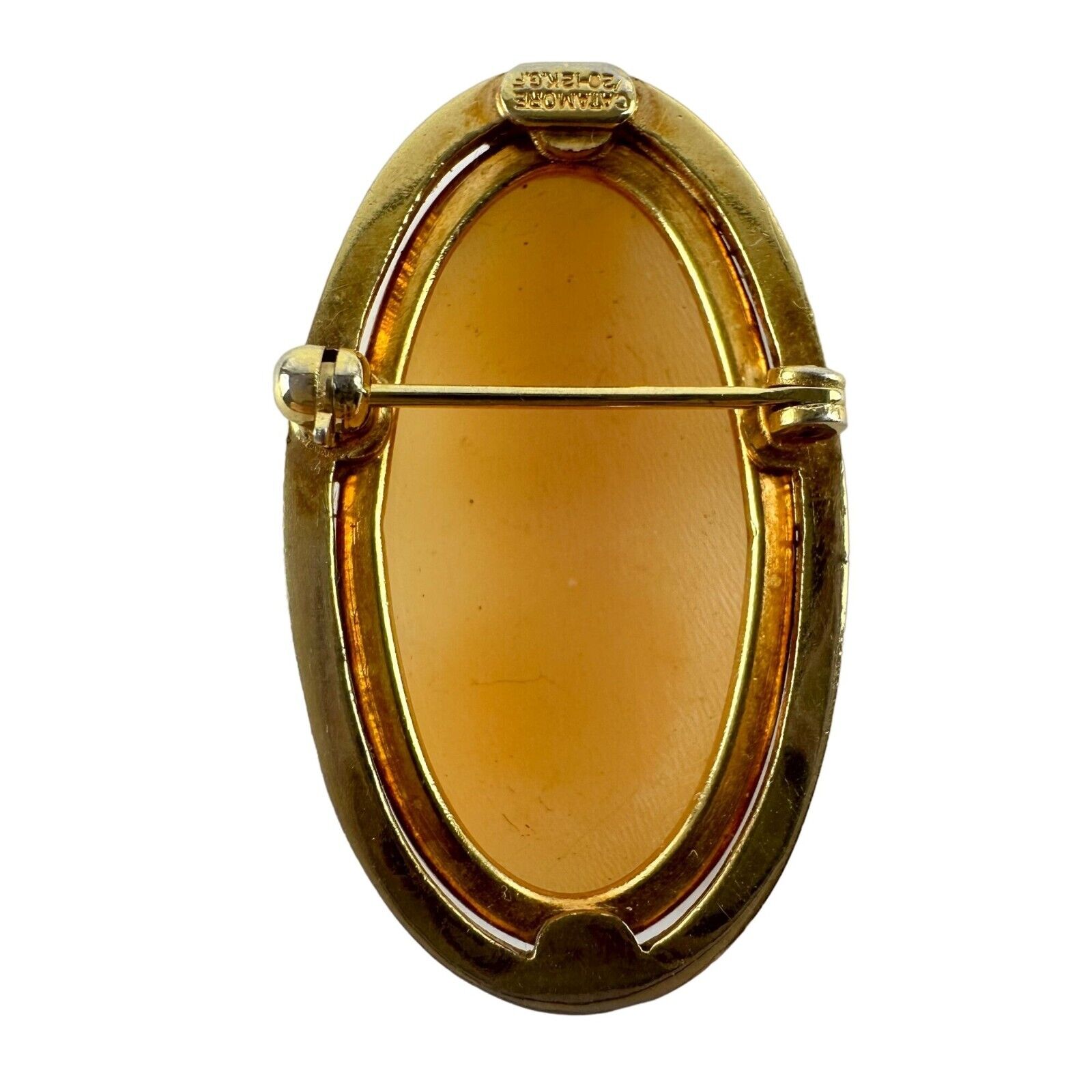 Catamore 12k Gold Filled Shell Cameo Brooch Cameo - фотография #2