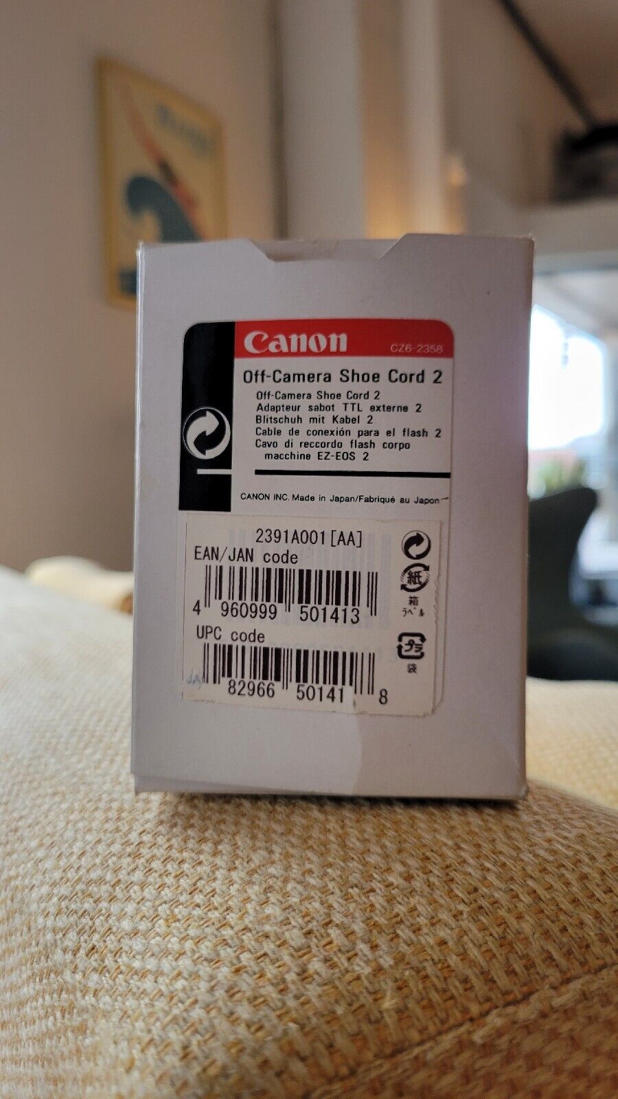 Genuine CANON Off Camera Shoe Cord 2 for Pro1, G2, G3, G5 & G6 Digital Cameras Canon