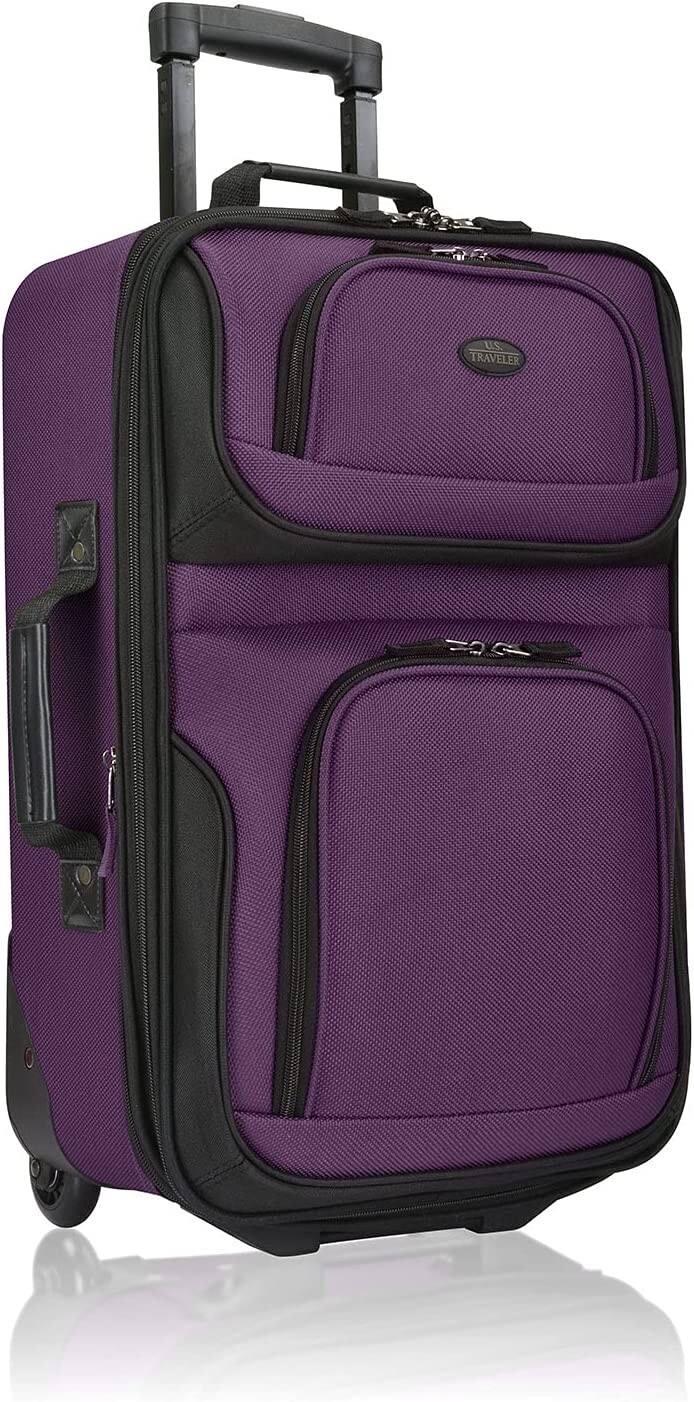 U.S. Traveler 2 Piece Expandable Softside Luggage Set 21" Carry On Tote Bag US Traveler Does Not Apply - фотография #2