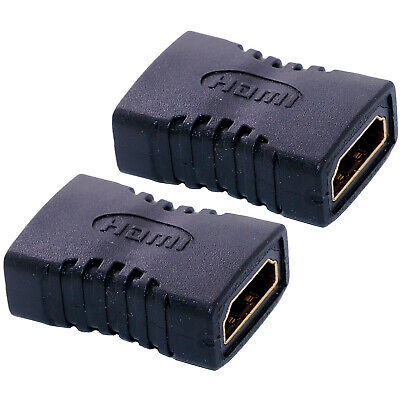 2X HDMI Female To Female Extender Adapter Coupler Connector F/F HDTV 1080P 4K Unbranded/Generic COUP-A