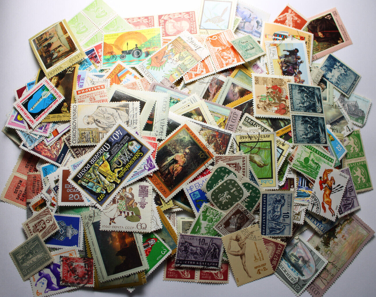 Lot of 2 original Europe & world post stamps stamped free shipping Без бренда - фотография #4