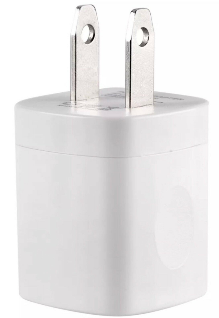 4x White 1A USB Power Adapter AC Home Wall Charger US Plug FOR iPhone 5 6 7 8 Unbranded/Generic Does Not Apply - фотография #2