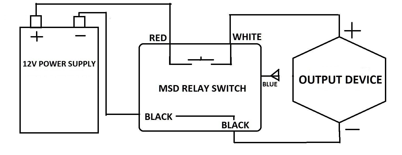 MSD 12V 15A 315mhz on off 2 remote control key fob 12V output relay switch RM100 MSD INC MSD-RM100 - фотография #5