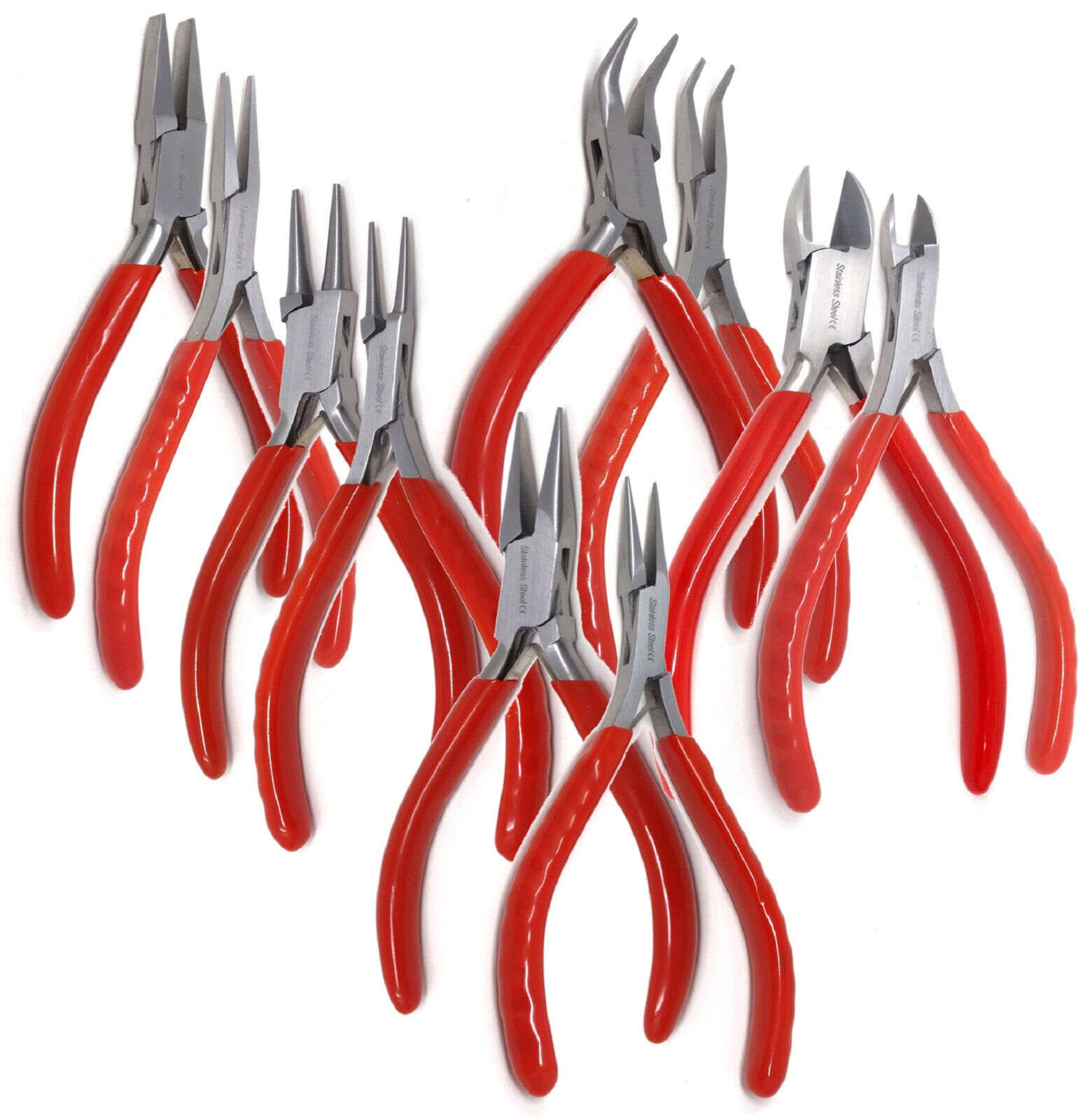 10pcs JEWELERS PLIERS SET JEWELRY MAKING BEADING WIRE WRAPPING HOBBY 5" PLIER US A2Z SCILAB Does Not Apply