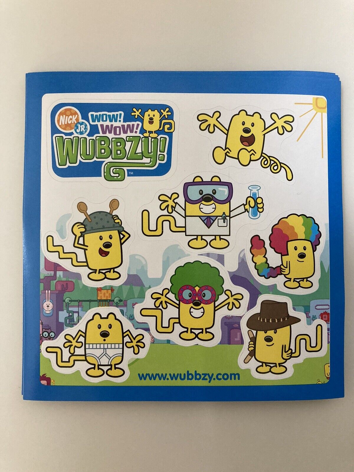 Wow! Wow! Wubbzy! Sticker Sheet Lot of 10 Nick Jr 2008 DVD Release Promo  Ten  Bolder Media Inc. Wubbzy - фотография #2