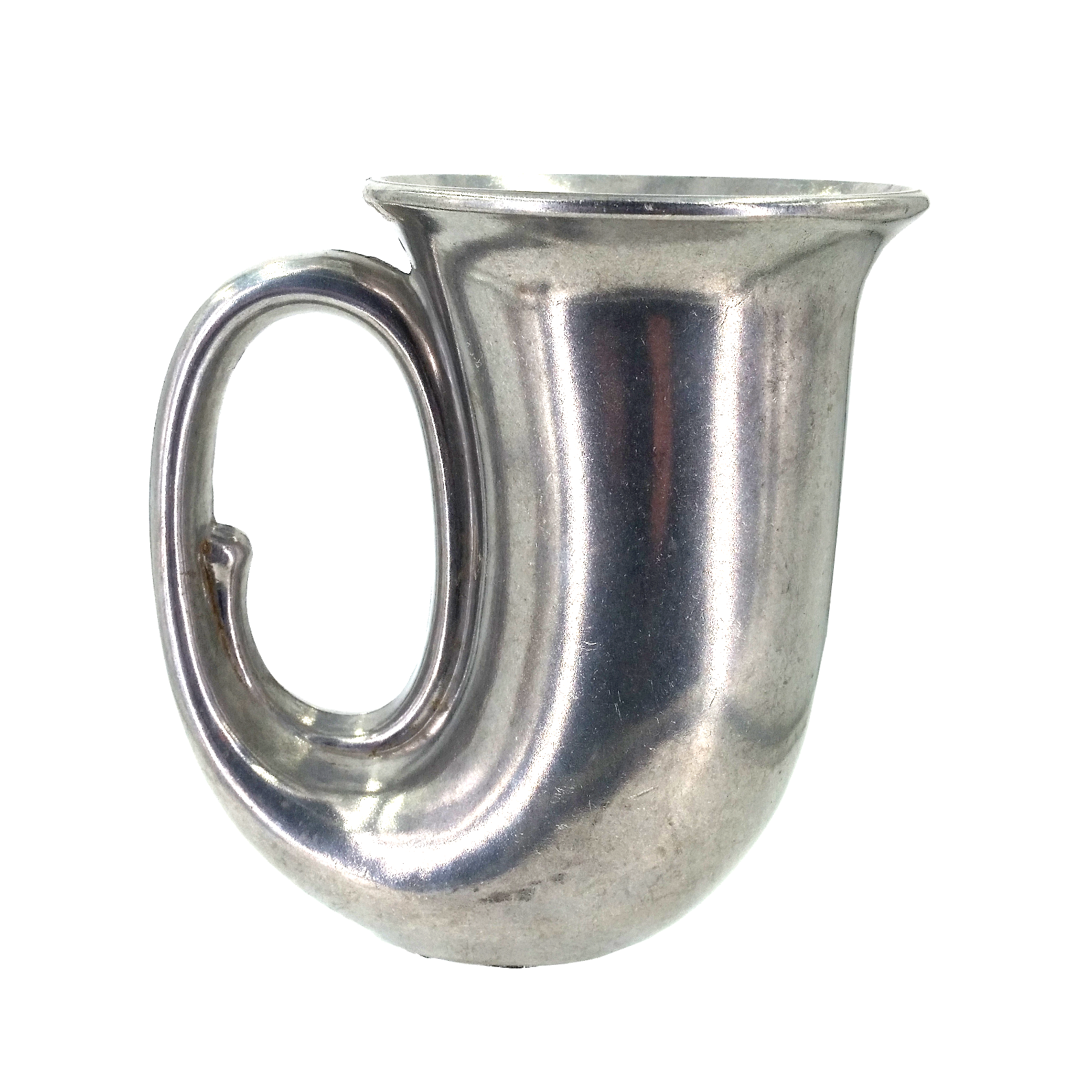 {Lots of 4} Pewter Mug French Horn Beer Stein  - Great Price Без бренда - фотография #2