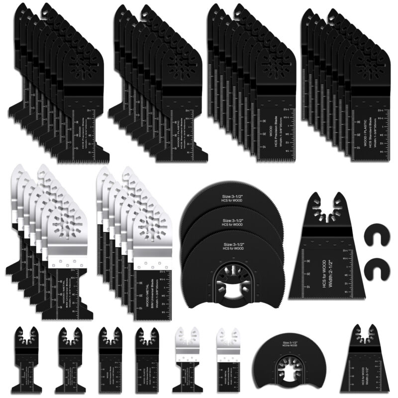 64pcs Oscillating Multi Tool saw blades Wood Metal Cut Cutter For Dewalt Fein US Unbranded Does Not Apply
