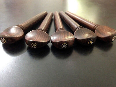 Oud Pegs Rosewood Swiss Models A quality with Persian Eye 55/9/7 mm 12 pcs Lot violin india Does Not Apply - фотография #5