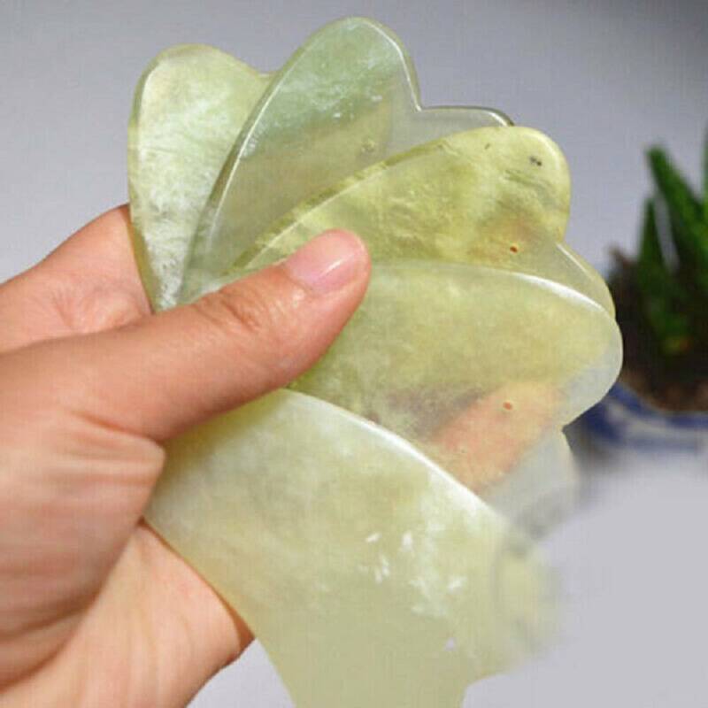 Gua Sha Natural Green Jade Quartz Crystal Stone Crystal Bodys Massage Board Tool Unbranded - фотография #7