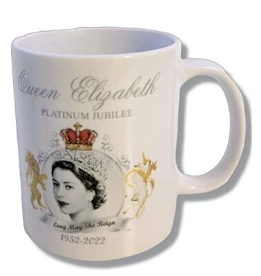 Queen Elizabeth Platinum Jubilee Mug ONLY AUTHENTIC IF SHIPPED FROM NEW fba Does not apply Does Not Apply - фотография #3