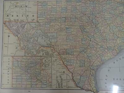 Lot 11 antique U. S. State maps California Minnesota Florida Alaska Dakotas B25 Без бренда - фотография #4