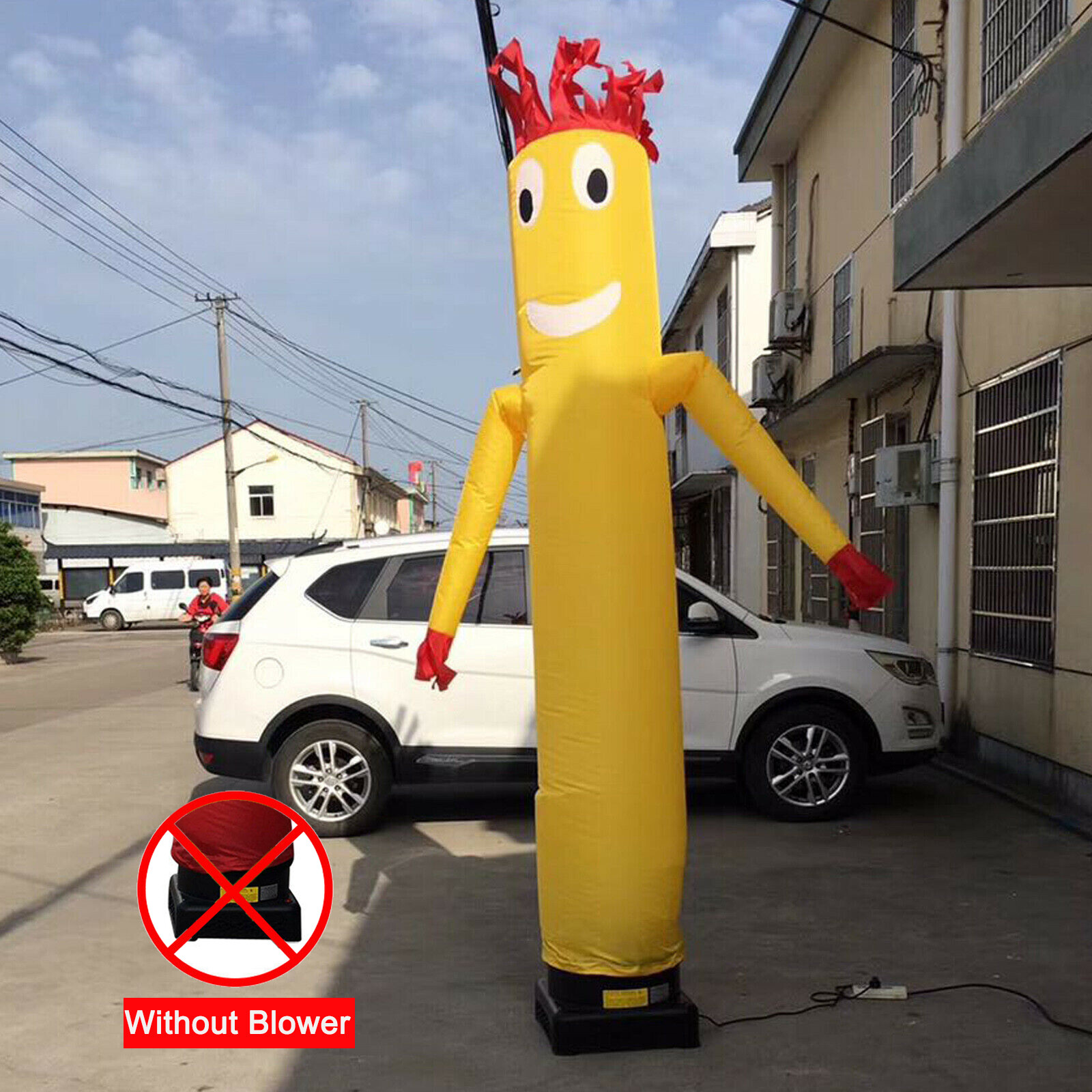 10FT Yellow Wind Dancer Air Puppet Sky Wavy Man Inflatable Tube No Blower USA Без бренда - фотография #4