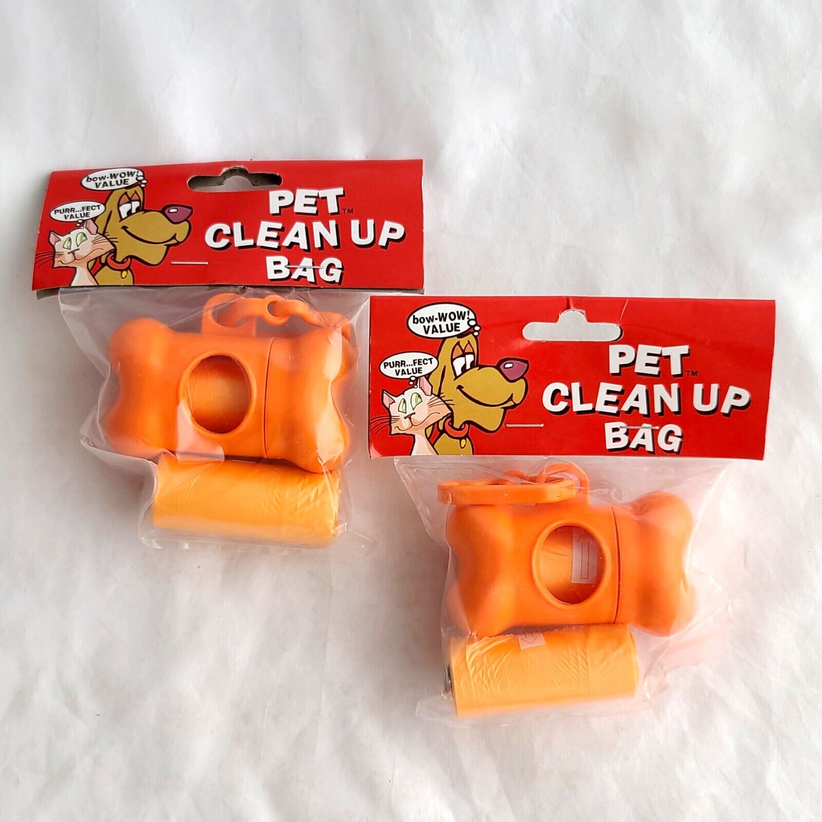 Dog Poop Bags Bone Leash Clip Dispensers + Refill Disposable Pet Waste Clean Up  Unbranded 66861
