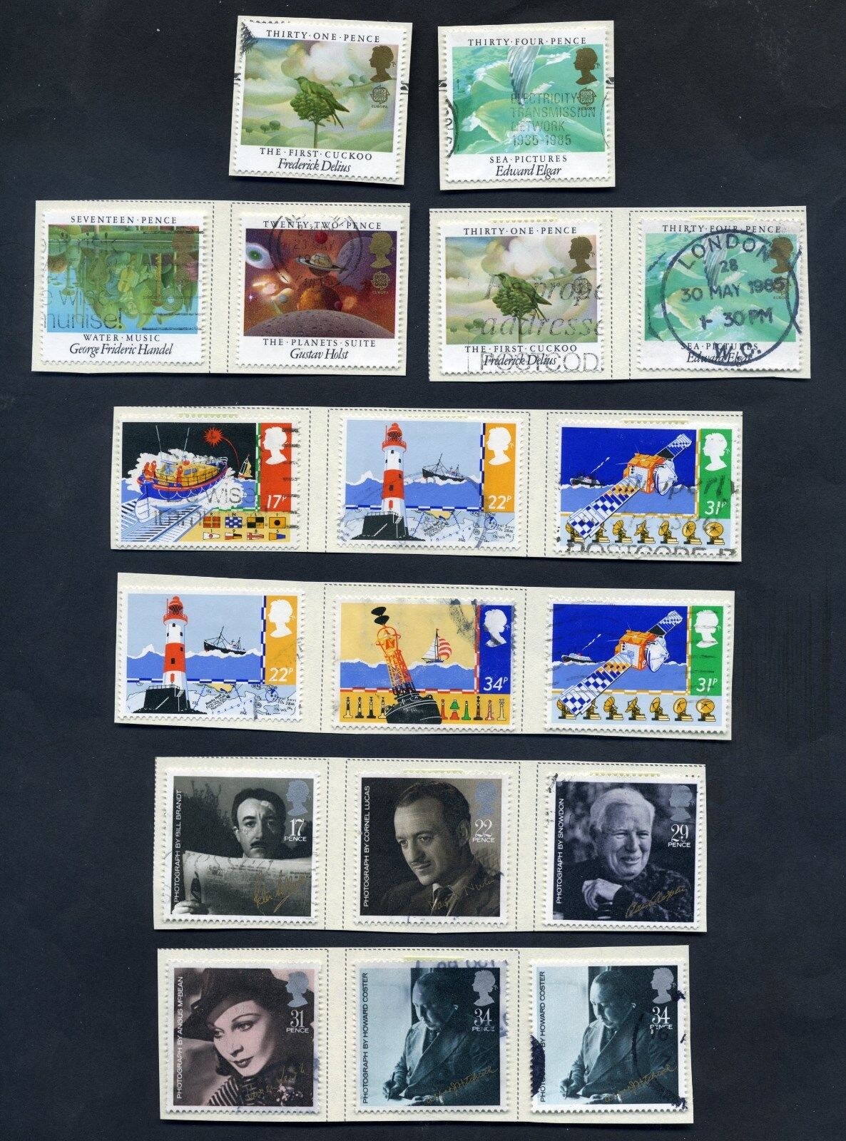 Lot of 49 stamps, UK, 1985 Scott 1093-1128, Eight Complete Sets Без бренда - фотография #2