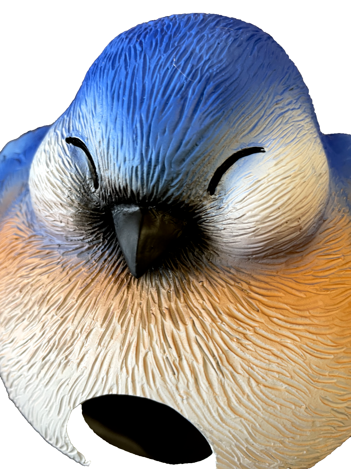 Blue Bird Hand-Painted Hanging Birdhouse - Durable Resin- 7.75" x 7.25" x 8.75" Без бренда - фотография #4