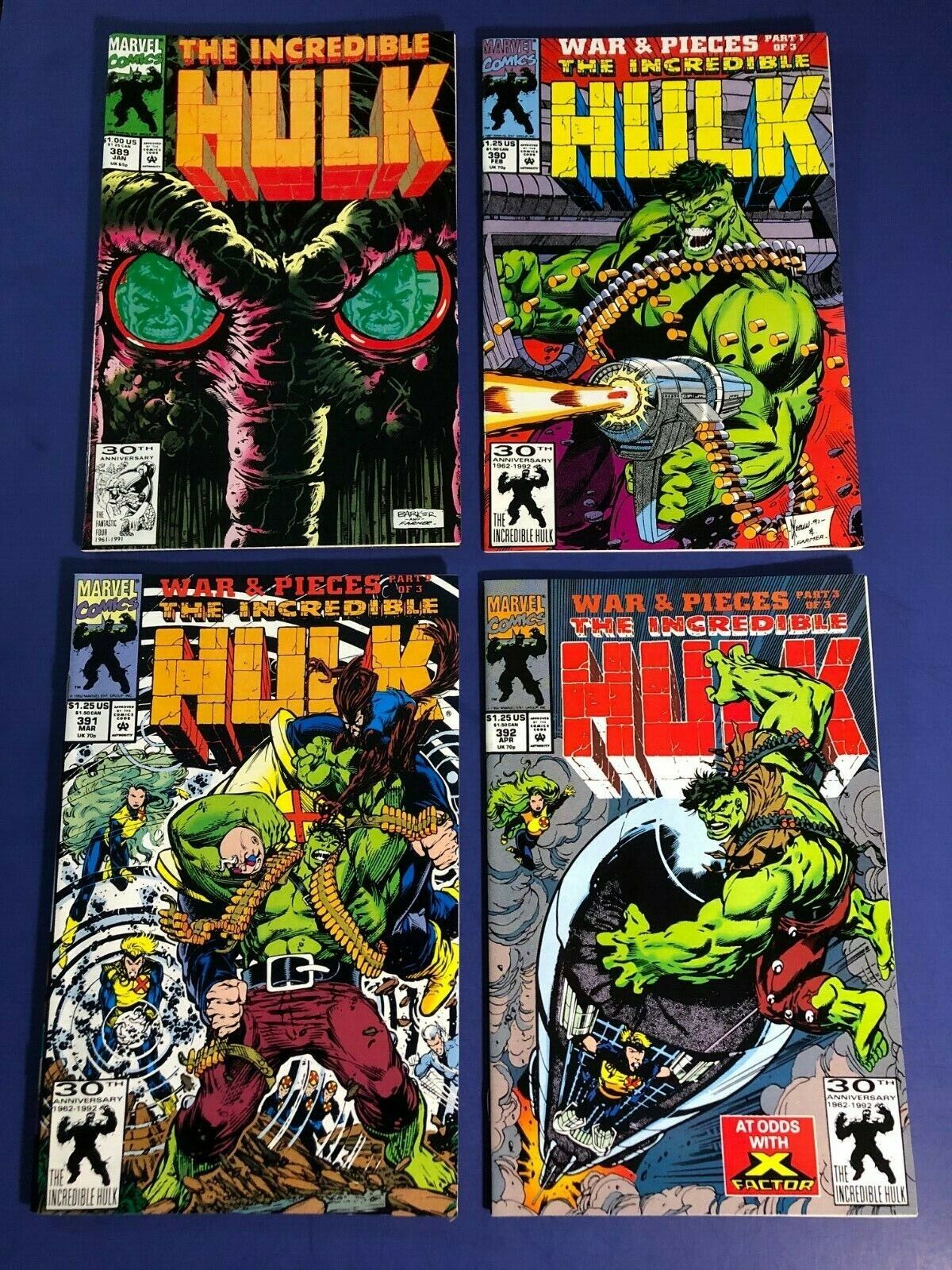 Incredible Hulk #377-402 (1991) minus #397 *Lot of 25* Lot Average: (9.0 - 9.2) Без бренда - фотография #6
