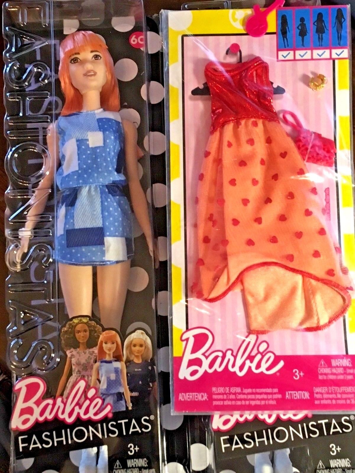 Barbie Fashionistas Doll #60 - Patchwork Denim - with Extra Outfit - Brand New   Mattel